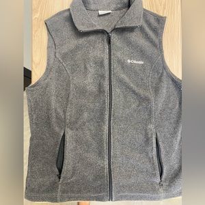 Columbia grey fleece vest